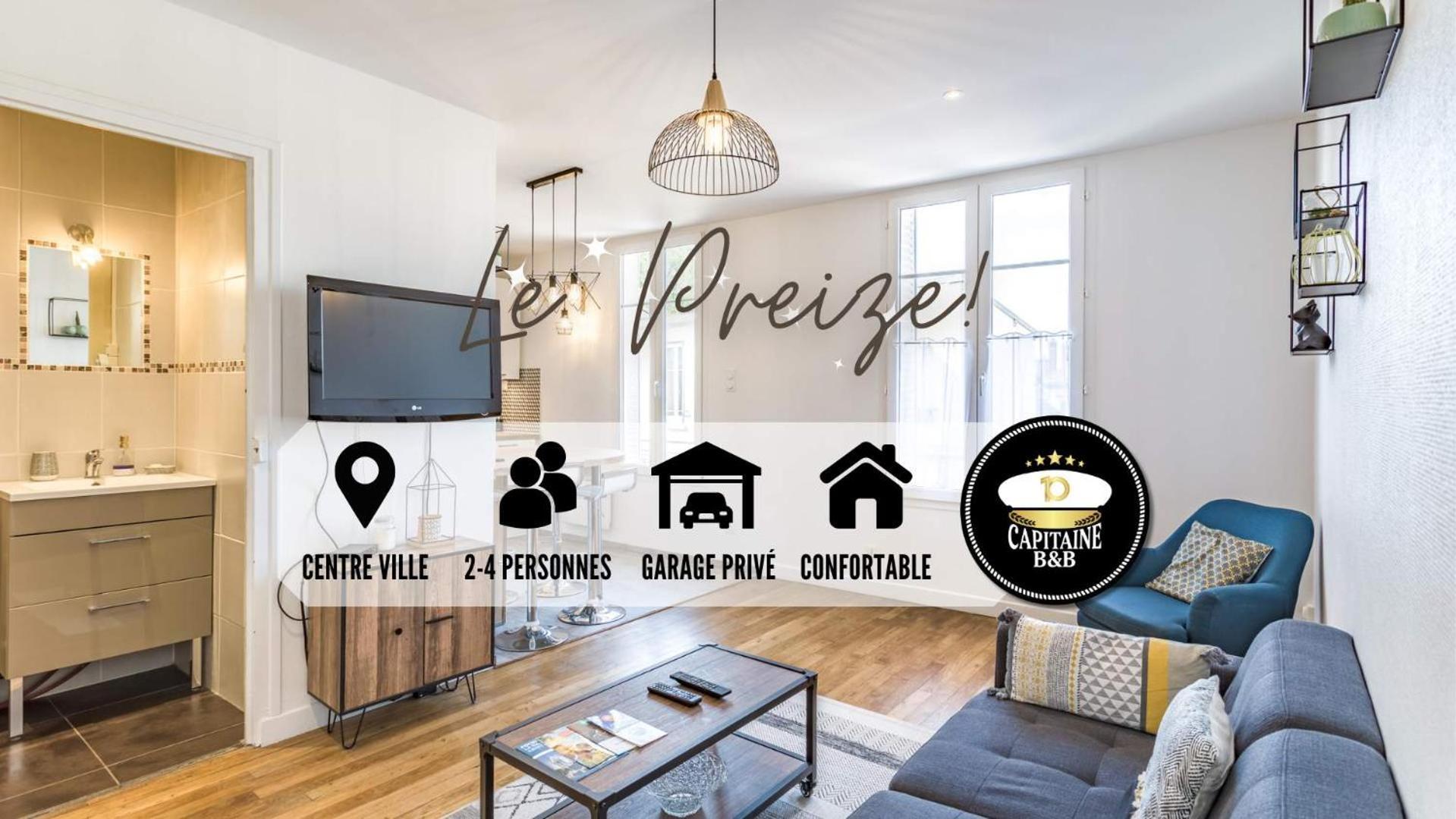 Appartement "Le Preize" - Centre Ville - Garage Prive Troyes Bagian luar foto